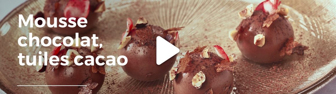 Mousse chocolat Tuiles cacao